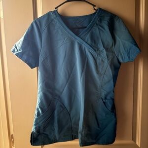 Blue Women's Scrub Top